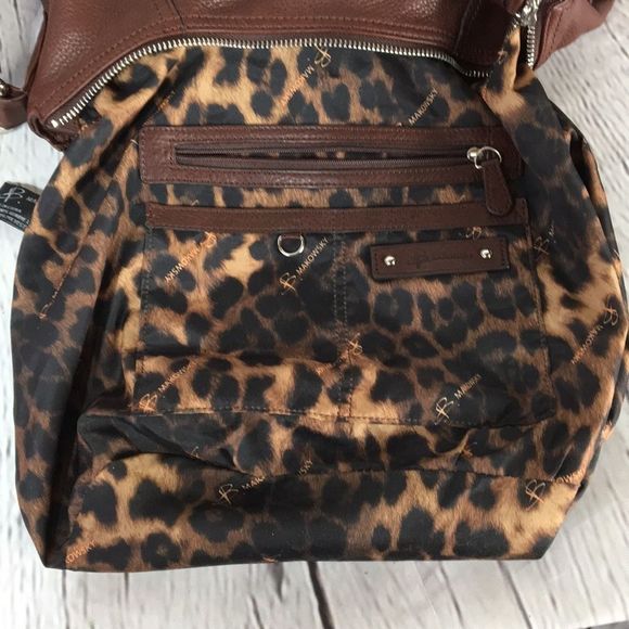 b. Makowsky Chocolate Brown Soft Leather Shoulder Bag Purse - Picture 9 of 16